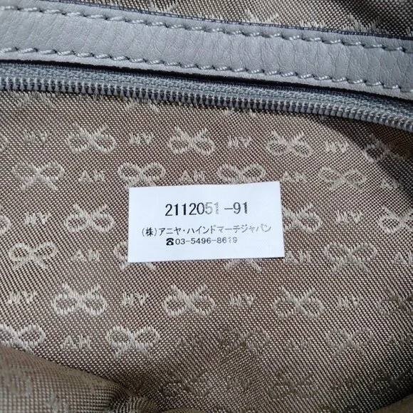 Anya Hindmarch Hand Bag Beige Leather 4464473